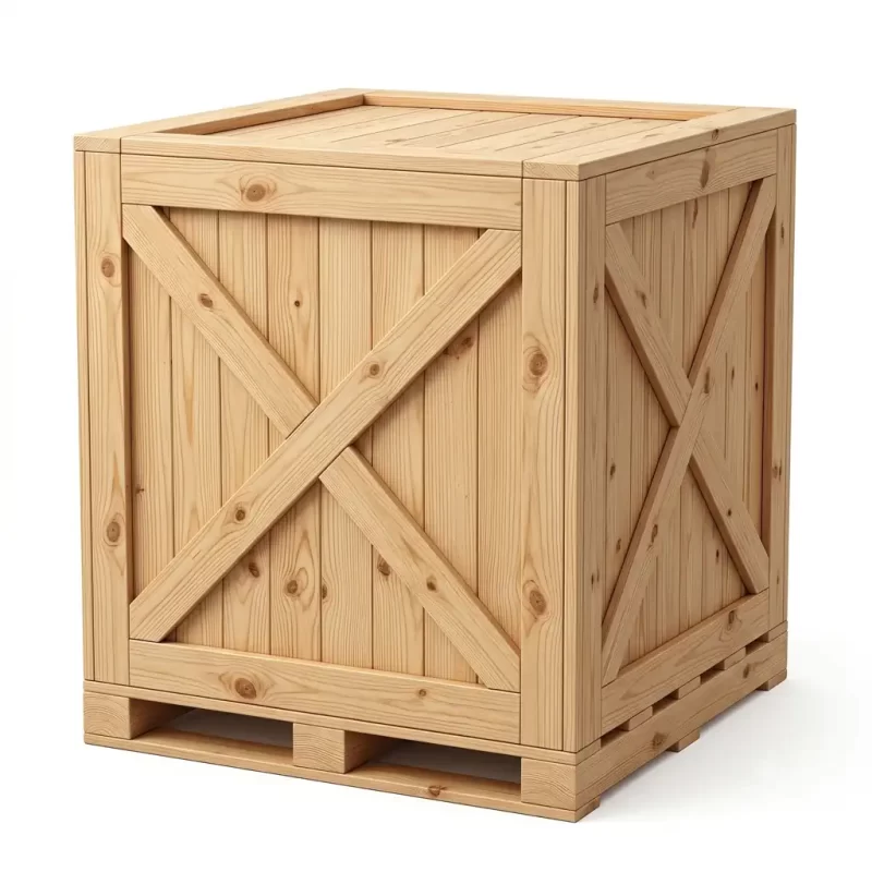 Huacal Cerrado con Madera Maciza